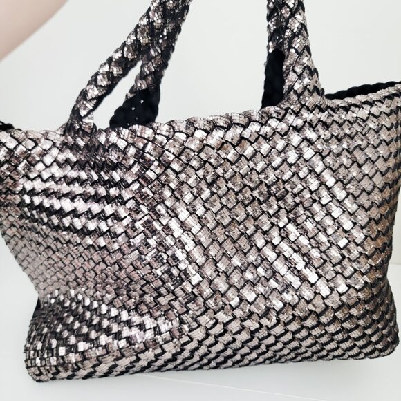 Naghedi St. Barths Medium Tote in Reflect Silver - Picture 5 of 9